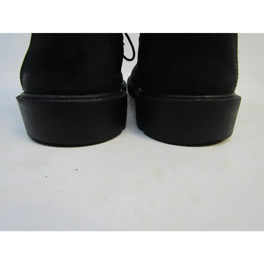 Timberland Boys Youth Size 6.5 M Black Leather Laces Ankle Casual Boots